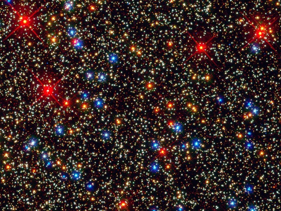 Why are the stars of different colors?