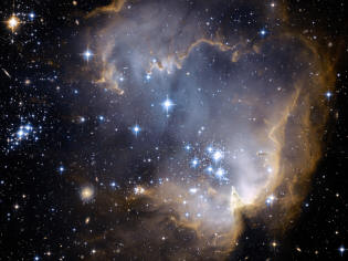 Group of stars  NGC 602