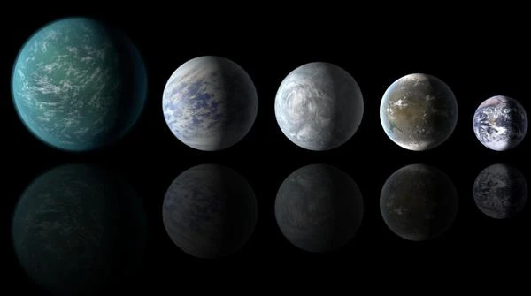 Kepler-62 exoplanetas en la zona habitable