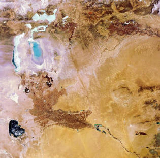 Aral sea dried