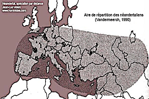 distribution of Neanderthal populations
