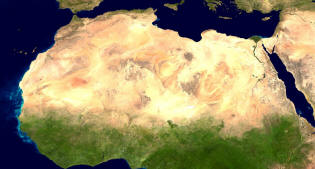 sahara vue satellite