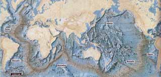 Relevo do fundo oceânico ou topografia do fundo do mar