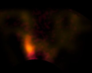 Protoplaneta em torno da estrela HD100546