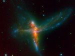 La Fée clochette fusion de trois galaxies