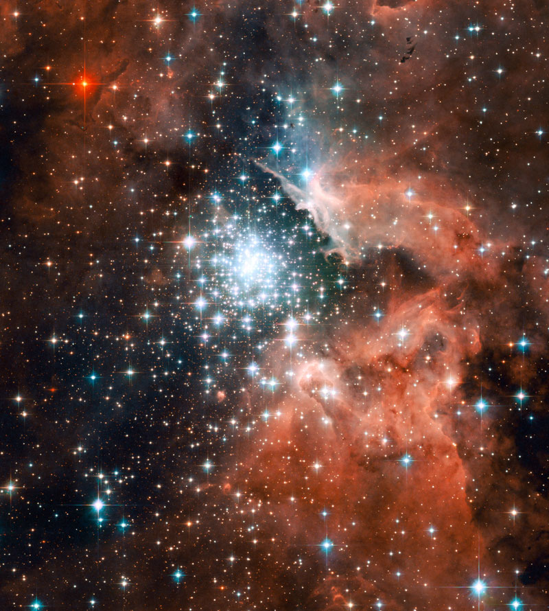 NGC 3372 Nébuleuse de la Carène Mystic Mountain Hubble Photo Nasa 