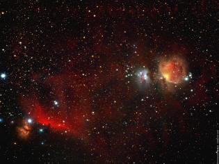 Nébuleuse dans la constellation d'Orion
