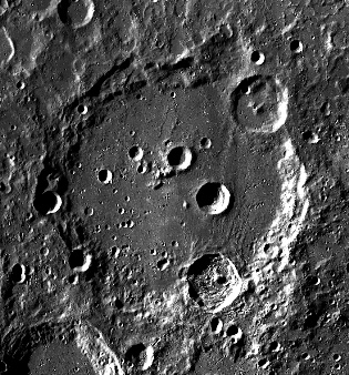 lunar cratera Clavius