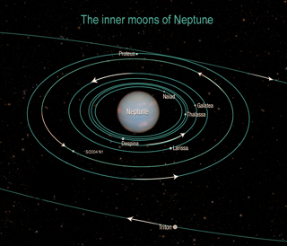 órbitas de las lunas de Neptuno