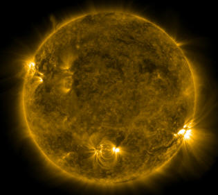 équinoxe, image du soleil du 22 septembre 2010