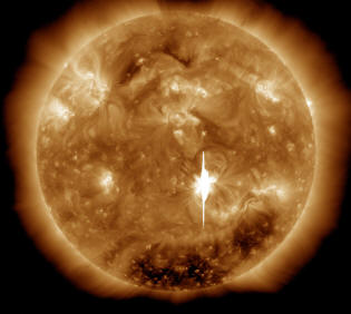 violente solar flare in 2011