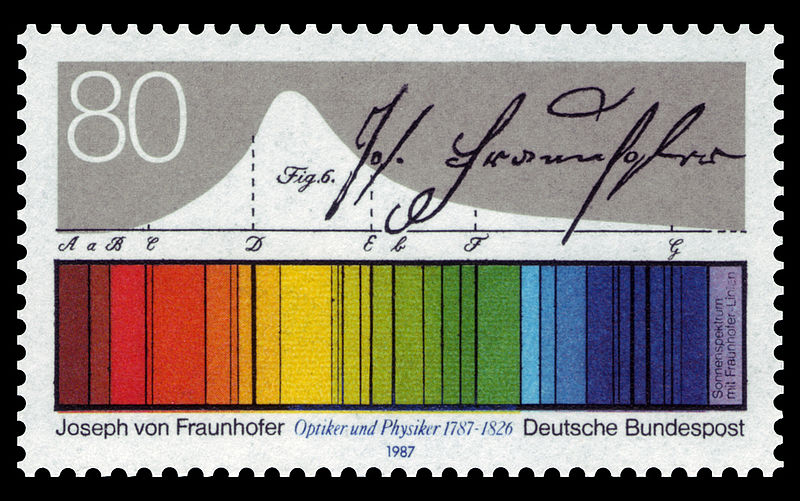 Resultado de imagen de Resultado de imagen de Fraunhofer y los rayos espectrales