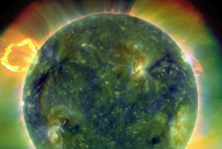 solar activity, solar giant spicule of March 30, 2010