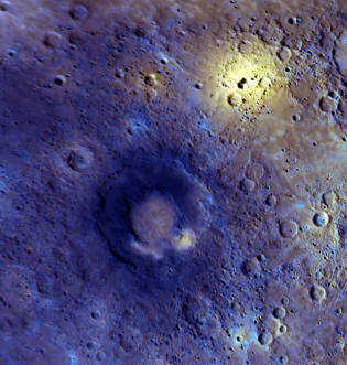 Messenger, superfície de Mercúrio