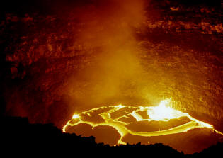 O lago de lava de Erta Ale