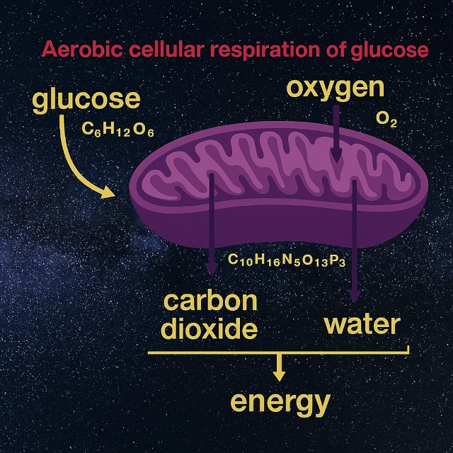 Respiración celular en las mitocondrias