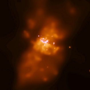 galáxia do Charuto na X-ray