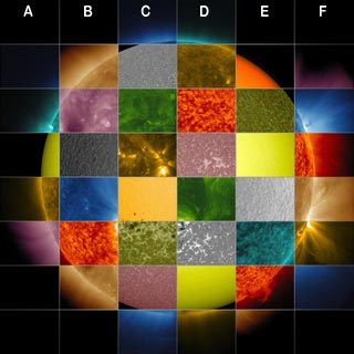 Colors of the Sun wavelengths