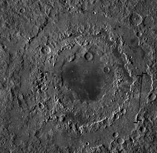 Mare orientale en la Luna tomada por LRO